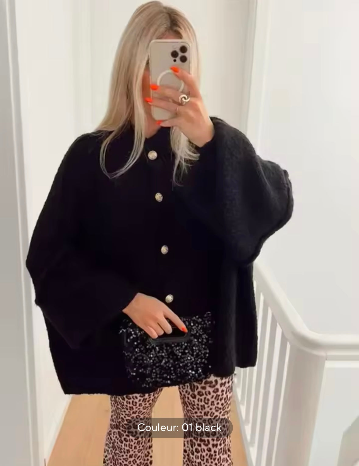 La gilet boutonnée de coton