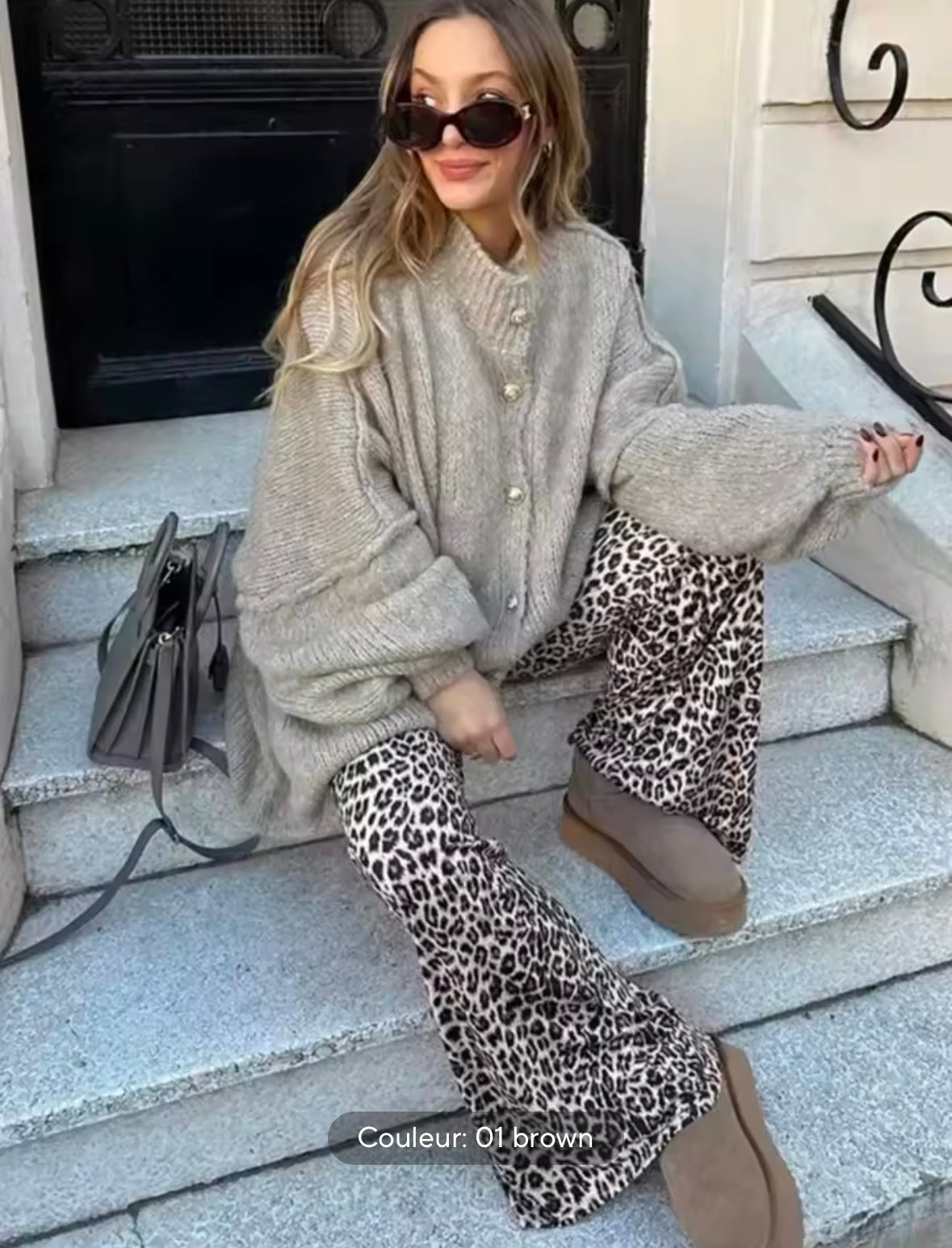 La gilet boutonnée de coton