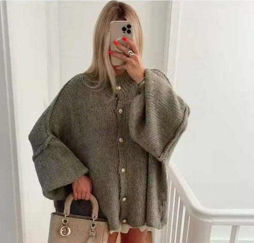 La gilet boutonnée de coton