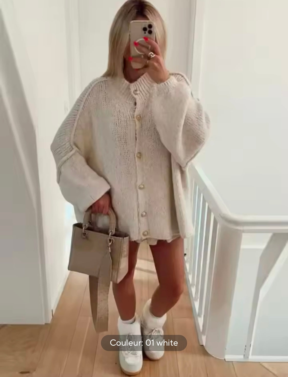La gilet boutonnée de coton