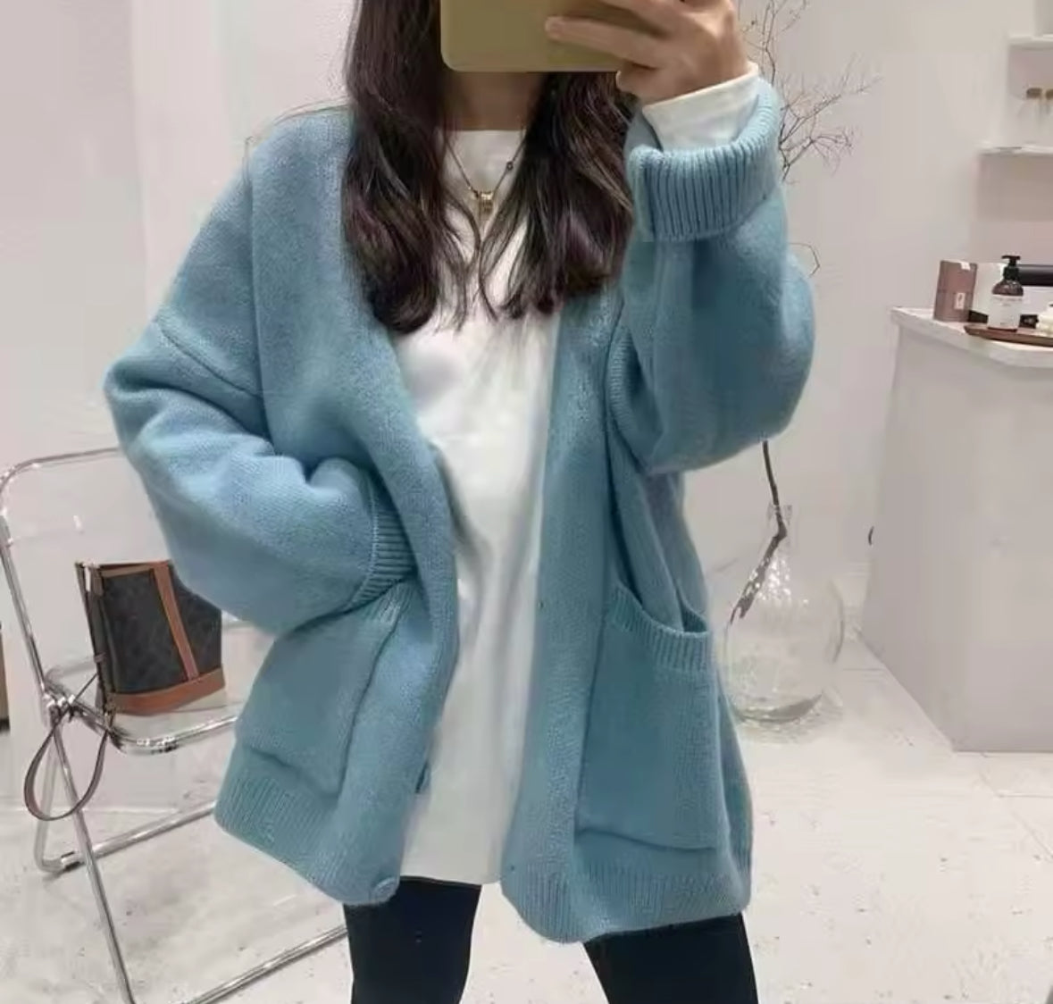 Le gilet manches larges