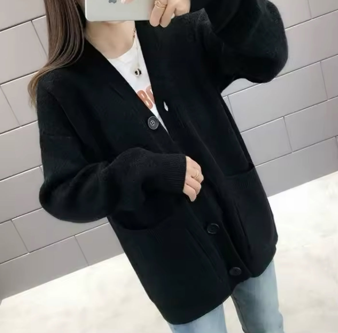 Le gilet manches larges