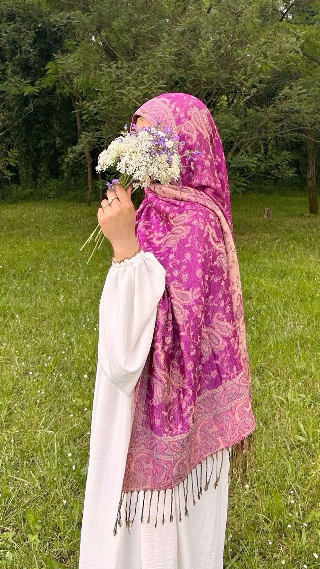 Le pashmina « roses et vents »