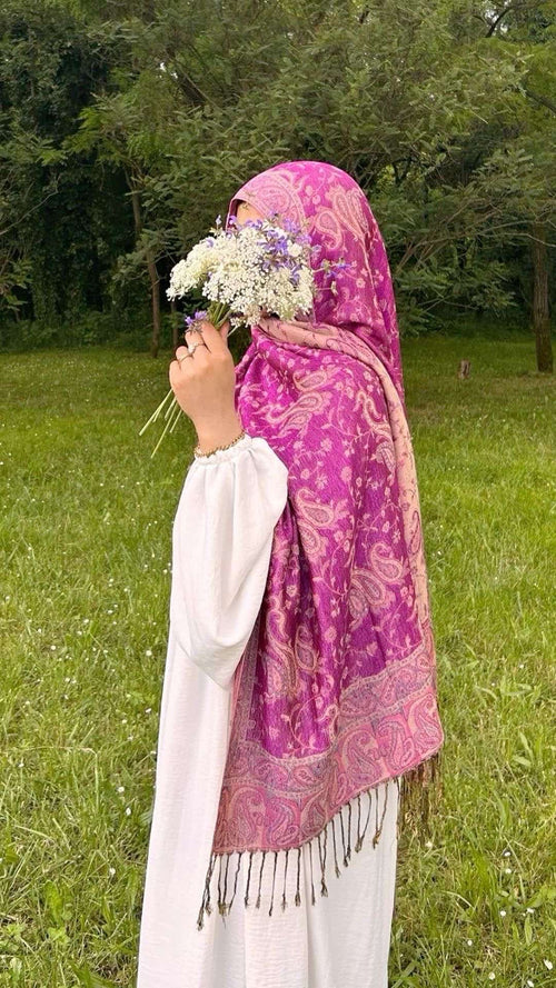 Le pashmina « roses et vents »