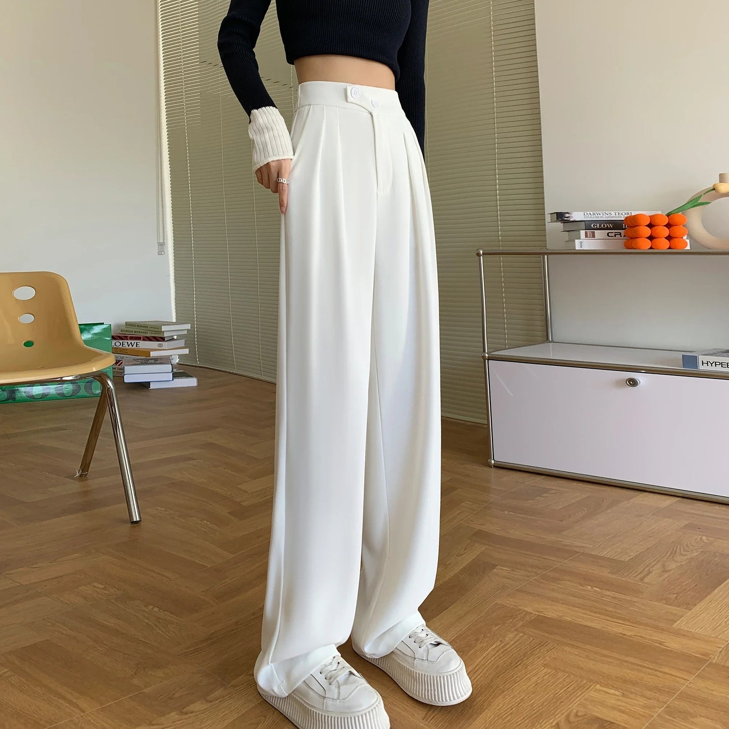Le pantalon à taille haute