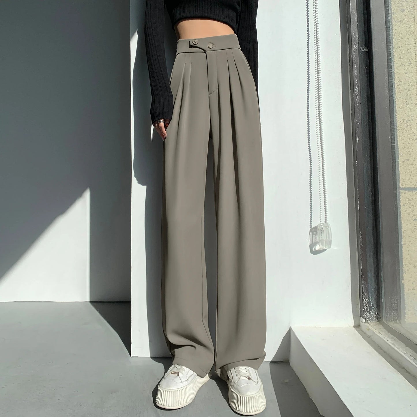 Le pantalon à taille haute