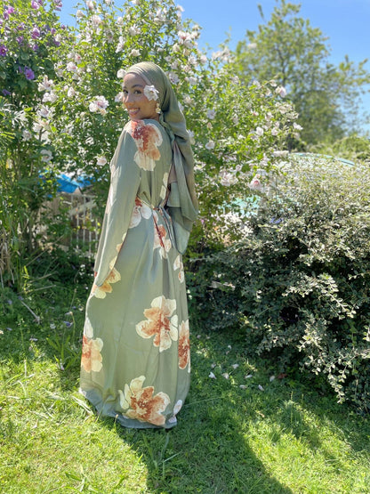 La robe japonaise verte