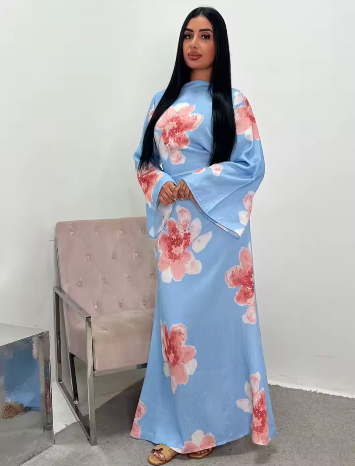 La robe japonaise bleue