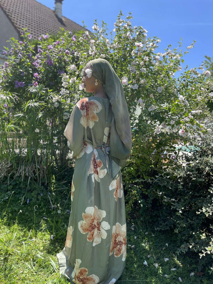 La robe japonaise verte