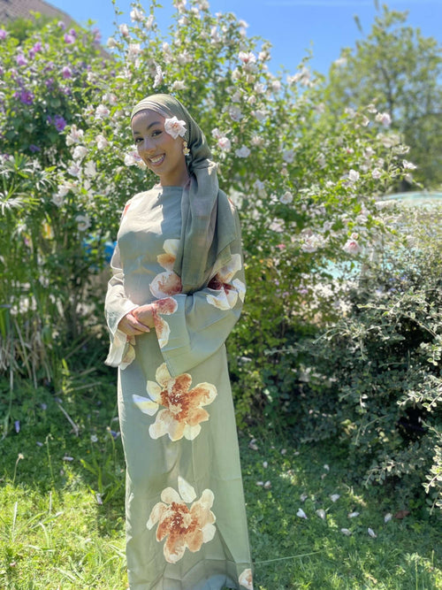 La robe japonaise verte