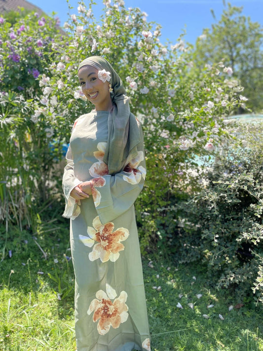 La robe japonaise verte