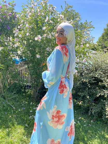La robe japonaise bleue