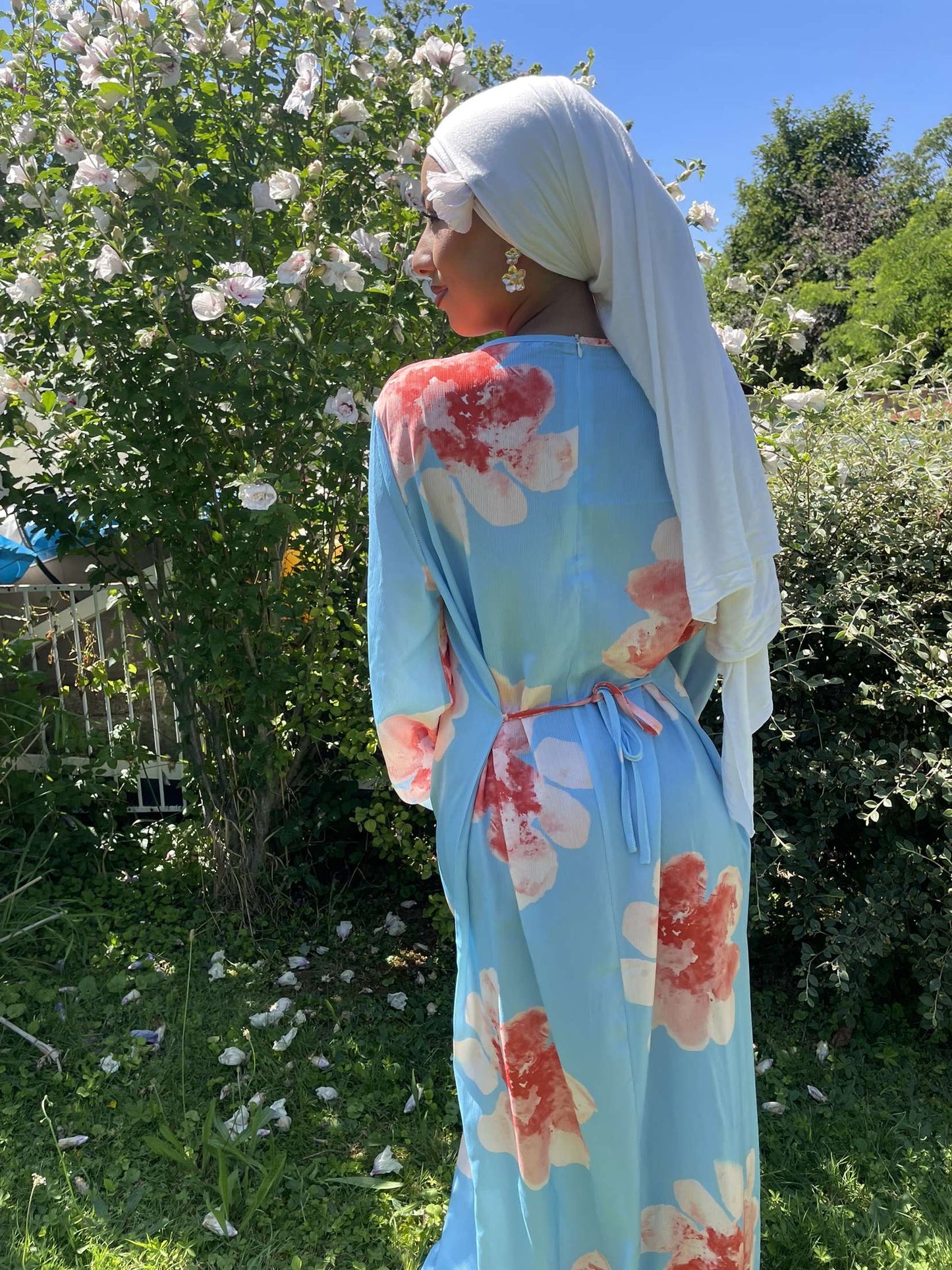 La robe japonaise bleue