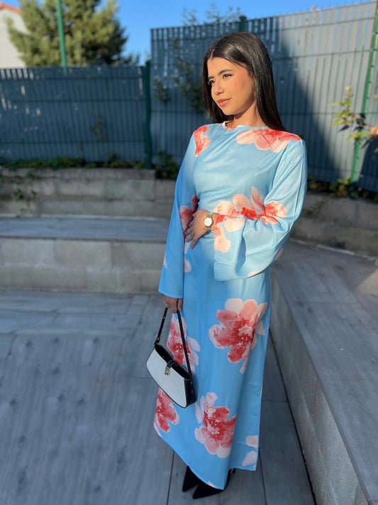 La robe japonaise bleue